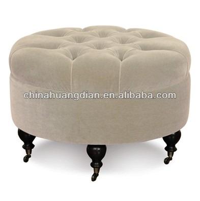 China stool home & Moroccan Ottoman Round Stool With Wheels HDOT094 for sale