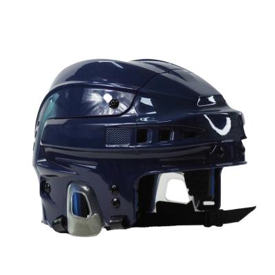 China high quality half covered hockey helmet with chinstrap custom Non-brand adult multi-sport ice hockey blue white helmet for sale