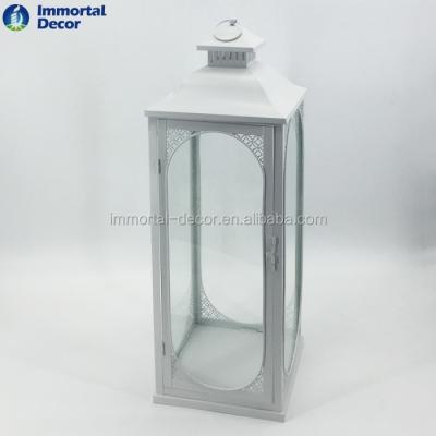 China Home Decoration Decoration Glass And Metal Home Lantern For Indoor And Outdoor for sale