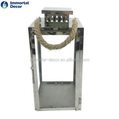 China Home Decoration Stainless Steel Solar Glass Lanterns For Outdoor SSL3015 for sale