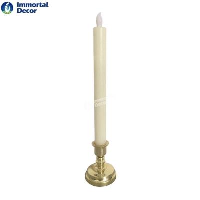 China Home Decoration LED Stick Candle Real Wax Flamess With Timer Function for sale