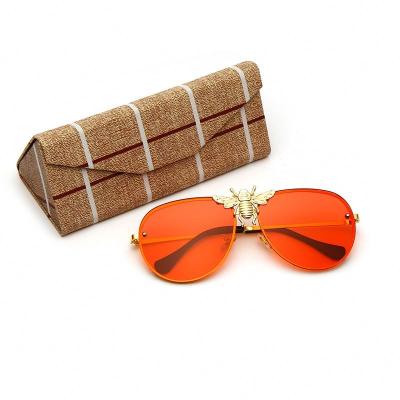 China Wholesale Unisex Triangle Glass Muliti Folding Box Colors Sunglasses Case for sale