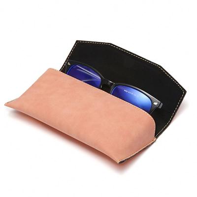 China Unisex Hidden Leather Glass Magnetic Box Buckle Design PU Sunglasses Case for sale