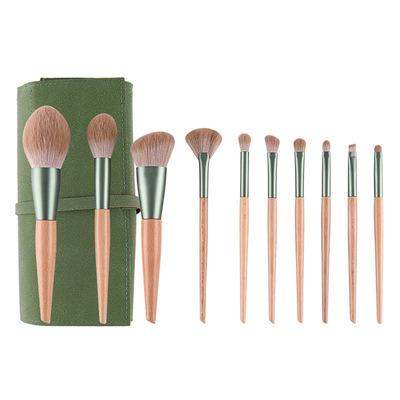 China Custom Silky Soft Makeup Brush Set 10pcs Kabuki Brush High Quality Lip Brush Easy To Apply Makeup Accessories Set for sale