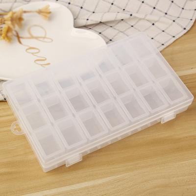 China Cheap Plastic Convenient Portable Transparent Storage Jewelry Storage Box for sale