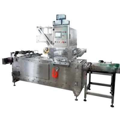 China Gekookte Voedsel Vacuüm Tray Sealer Machine, 380V Lunch Tray Sealing Machine Te koop