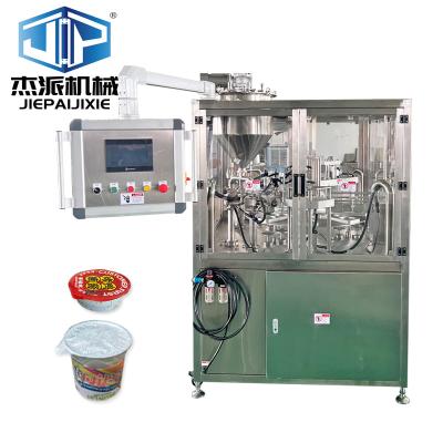 China Desserts Complementary Foods Cup Filing And Sealing Machine With Safety Door for sale