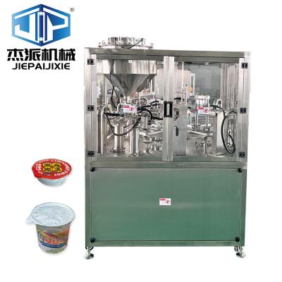 China Speed Cup Filling Sealing Machine 1800-2000 Cups/H For Yogurt Water Juice Cream Honey Sauce Etc for sale