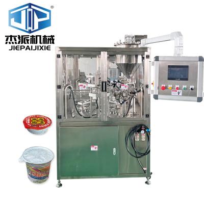 Κίνα Ελεγχόμενο από PLC HMI Vakuum Yogurt Cup Filling Sealing Machine Ελέγχος θερμοκρασίας πλήρης αυτόματης υψηλής ταχύτητας προς πώληση