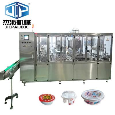 China Touch Screen Plastic Cup Filling Capping Sealing Machine For Liquid Food Beverage for sale