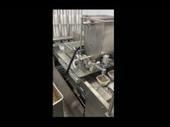 automatic plastic tray filling capping machine for tako wasabi cooked food box