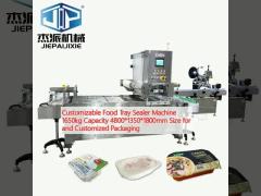 Customizable Food Tray Sealer Machine 1650kg Capacity 4800*1350*1800mm Size for and Customized Packaging