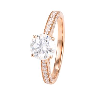 Chine Modern CLASSIC Moissanite Diamond Engagement Rings Jewelry Women Ring For Sale à vendre