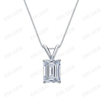 Китай Custom Square Moissanite Diamond Pendant 925 Sterling Silver Necklace from CLASSIC Jewelry продается