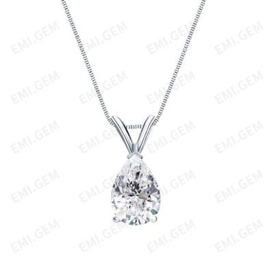 Китай CLASSIC Luxury Fashion Jewelry 925 Sterling Silver Plated Moissanite Necklace Pendant продается