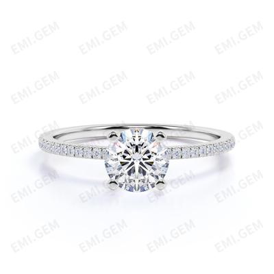 Китай New 925 Sterling Silver High Quality 1ct Moissanite CLASSIC Fashionable Engagement Rings продается