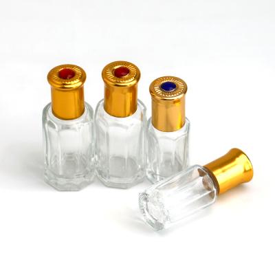 China Environmental Friendly 3Ml Sample Roller Free Bottles For Essential Oils Roller Bottle Metal 3Ml Glass Ball , Perfume Oil Attar Bottles Glass for sale