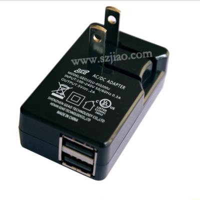 China Dual USB 2-Port Cell Phone Wall Charger Adapter 5V 2A For Samsung Phone US Plug for sale