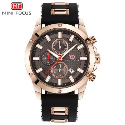 China Auto Date 2020 Mini Focus 0089 Quartz Analog Water Resistant Sports Watch Silicone Rubber Blue Custom Cheap Wrist Watch for sale