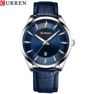 China Curren 8365 30m High Quality Automatic Water Proof 2019 Date Classic Sport Man Quartz Wristwatch With Genuine Leather Strap for sale