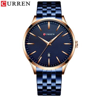 China 2019 Date Curren 8364 Hot Sales Automatic High Quality 30m Water Proof Fashion Sport Man Classic Quartz Wrist Hand Watch for sale