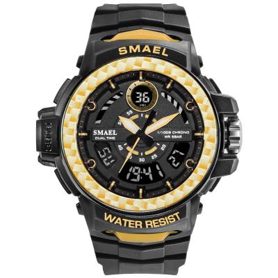 China Smael Alarm 2020 8014 Wristwatches 5ATM Unisex Digital LED Military Water Resistant Back Light Man Watches for sale