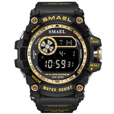 China 2020 Smael 8010 Digital Watch Doubles Watch Relogio Cool Light Alarm Men Wristwatch LED Light Up Analog-Digital Sports For Man for sale