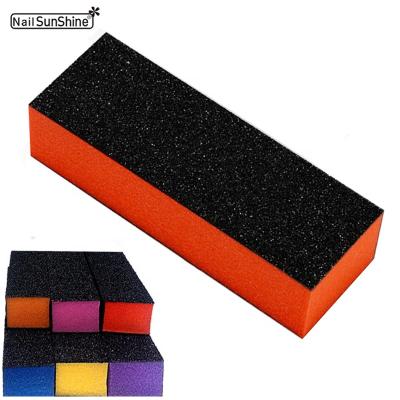 China Sun Customized Sponge Nail Buffer Sanding Side High Elastic Block Eco-friendly Nail Nail File Block 3 for sale