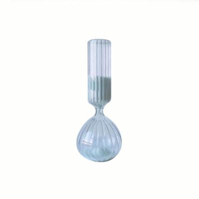 China Hot sale glass 10 sand minimalist small 30 seconds sand clock hourglass on promotion for sale