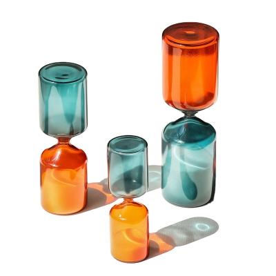 China Wholesale Minimalist Glass Sand Hourglass 30 Minute Wedding Gift Sand Timer Art Glass For Decoration for sale