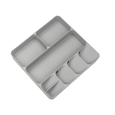 China 2021 new viable kitchen drawer storages/knife and fork/spoon/chopsticks/utensils/instruments/tableware expandable storage box for sale