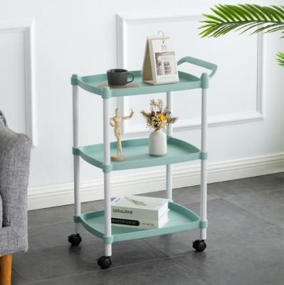 China 3 Tier Storage Organizer Home Bathroom Rolling Cart Mobile Kitchen Storage Cart Viable for sale