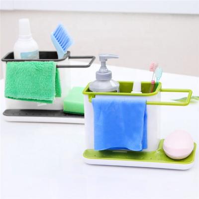 China Multifunctional Household Kitchen Ware Accessories Viable Down Drain Towel Dish Sink Drain Rack for sale