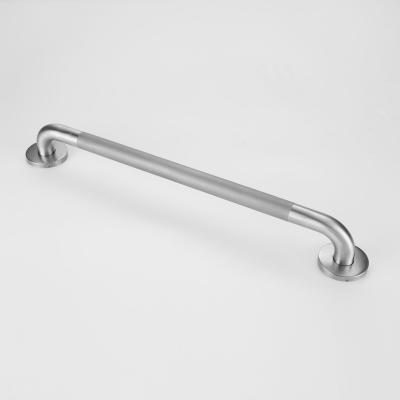 China Anti - Corrosion Bathroom Safety Brush Knurled Stainless Steel Grab Bar For Elderly for sale