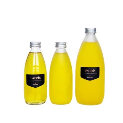 China 250ml 360ml 500ml Beverage Glass Bottle With BVS Sealing Glass Bottle For Carbonated Drinks for sale