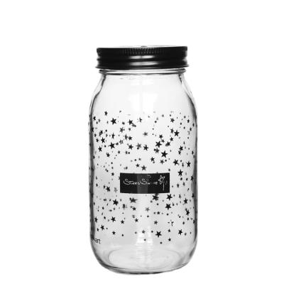 China Wholesale Transparent Round Glass Candy Jar Cookies Food Grade Storage Bottle With Metal Lids for sale