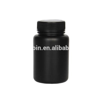 China Medicine Food Grade PET Black 120cc Plastic Pill Bottles For Supplement Pill for sale