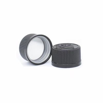 China Non Spill 28-400 Aluminum Cap Black Plastic Phenolic Caps For Glass Bottle for sale