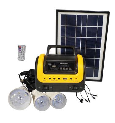 China Home Portable Solar Power Home Solar Power System for Home Lighting and Phone Charging Mini Solar System With Speaker for sale