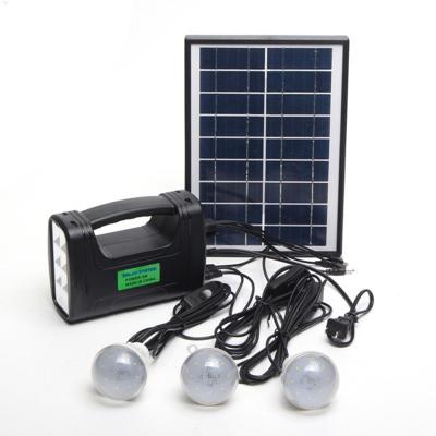 China Home Lead Acid Battery Home Solar Power System with LED Bulbs for Outdoor Camping Portable Mini Solar Power System for sale