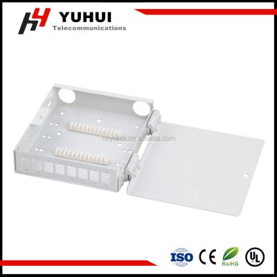 China Cold Rolled Steel Small Port 4 8 Fiber Optic Distribution Box for sale