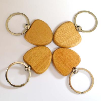 China Each Personalized Promotional Custom Masks Diy Wood Key Chain Laser Engraving Wood Key Chain For Gift for sale