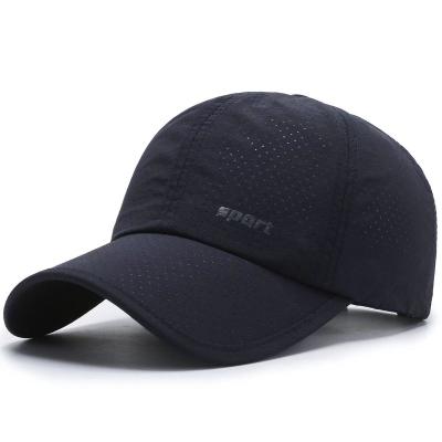 China COMMON Hot Seller Summer Breathable Mesh Baseball Cap Quick Drying Hats For Men 6 Panel Unstructured Breathable Empty Sports Hat for sale