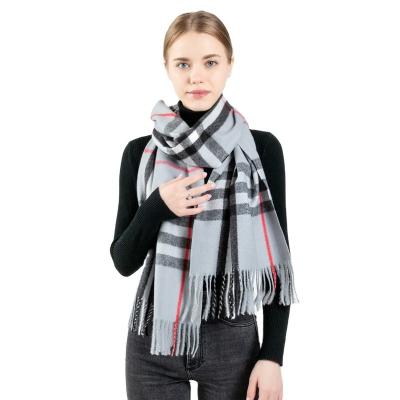 China 2022 High Quality Travel Scarf Men's Winter Warm Shawl Women's Cashmere Scarf Winter Knitted Plaid Cashmere Scarf for sale