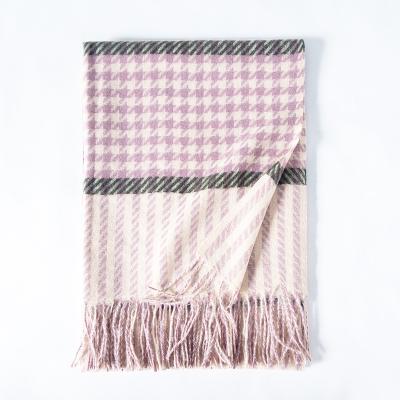 China Fashionable Wholesale Custom Luxury Thick Pashmina Cashmere Blanket Winter Plain Scarves Cashmere Blanket Winter Plain Thick Scarves for sale