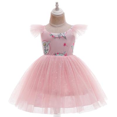 China High Quality Bridesmaid Dress Queen Princess Kids Ball Wedding Breathable Pink Blue Birthday Party Small Bridesmaid Dress for sale