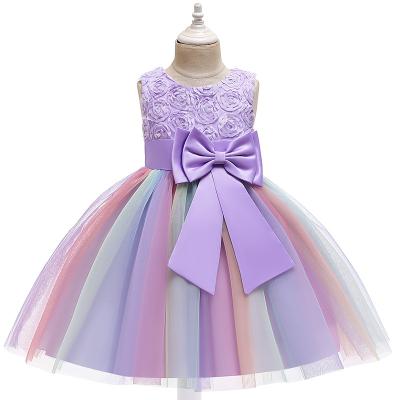 China Breathable Little Princess Flower Girl Dress Luxury Plus Lace Kids Wedding Party Queen for sale