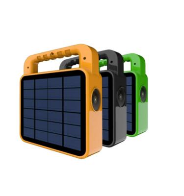 China Universal Hot Selling Emergency Solar Power System Wireless Power Bank Speaker bluetooth Charging Portable Solar Light for sale