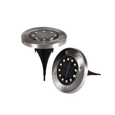 Chine LANDSCAPE Under Ground Spot Waterproof Lawn Lamp Powered Stainless Steel Outdoor Solar Power Path Walkway Garden Ground Lights à vendre