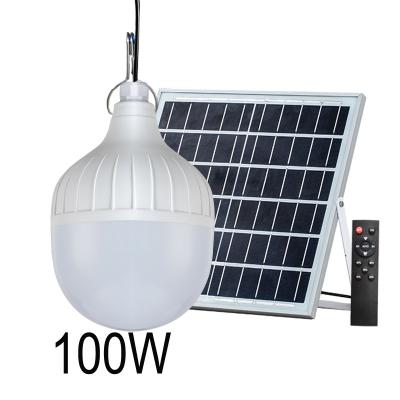 中国 FARM 100W High Power Solar Emergency Light Bulb Led Solar Panel Outdoor Led Lighting Energy For Home 販売のため